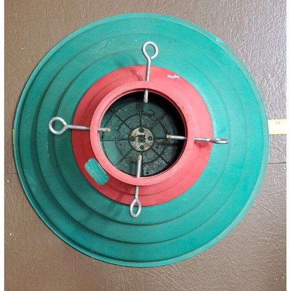 Vintage Christmas Tree Stand Live or Artificial Water Line Holds 6 to 7 Ft Tree - Picture 2 of 8